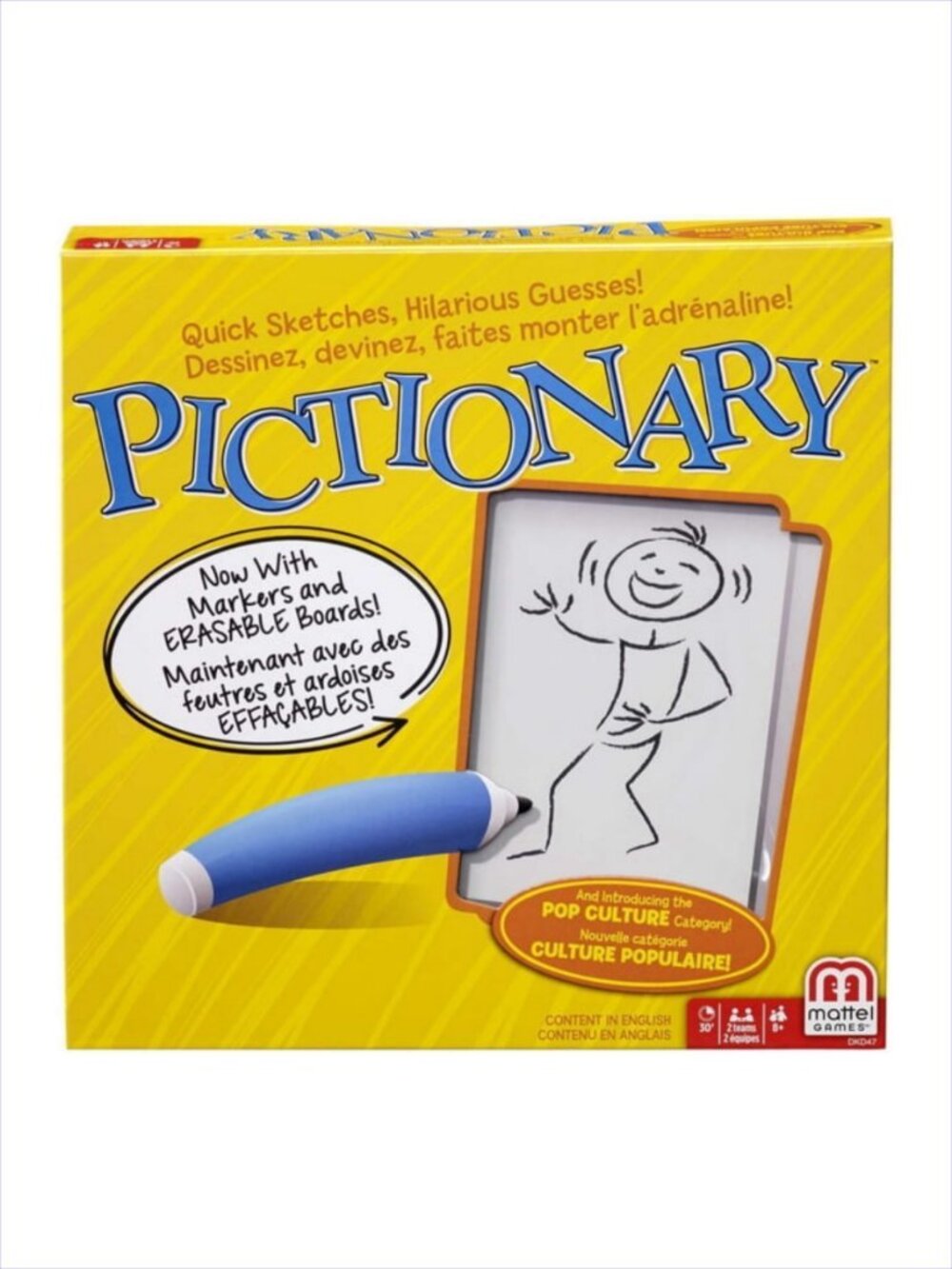Mattel Pictionary Family Game English Version Brand New in Box Age 8+